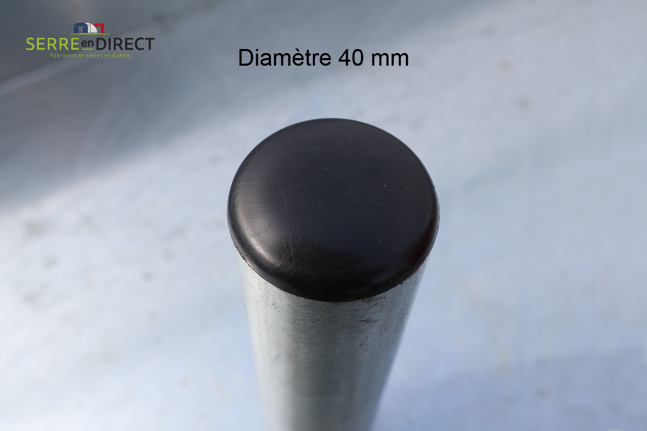 10 EMBOUTS BOUCHONS Ailette PVC Pour Tube Rond 40mm M8 + 10 Pieds - Foto 11